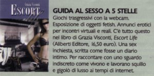 Escort life. Sex inchiesta di Grazia Visconti